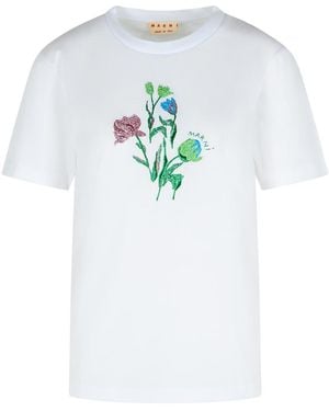 Marni Cotton T-Shirt - White