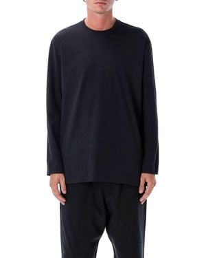 Y-3 Graphic Long Sleeves T-Shirt - Blue