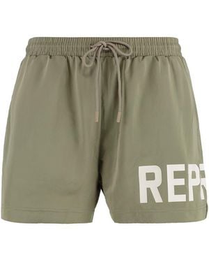 Represent Nylon Swim Shorts - Green