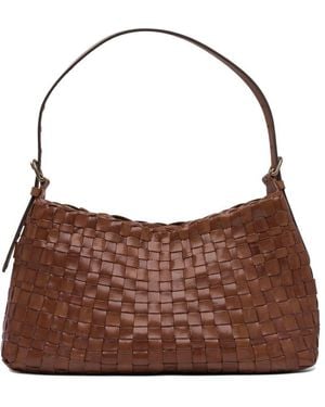 Dragon Diffusion Hobo Salvage Irregular Woven Hobo 36x22x15 Cm - Brown