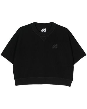 Autry French Terry-Cloth T-Shirt - Black