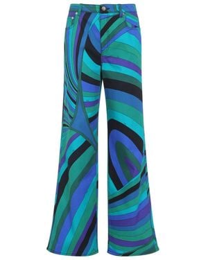 Emilio Pucci Trousers - Blue