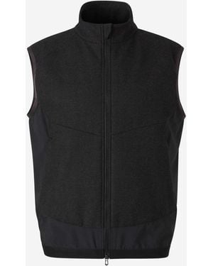 Sease Wool Quilted Vest - Black