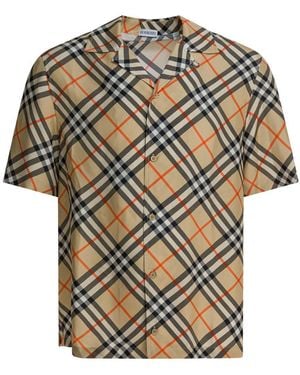 Burberry Oversized Silk Shirt - Gray