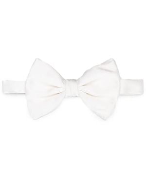 Giorgio Armani Woven Bowtie Large Accessories - White