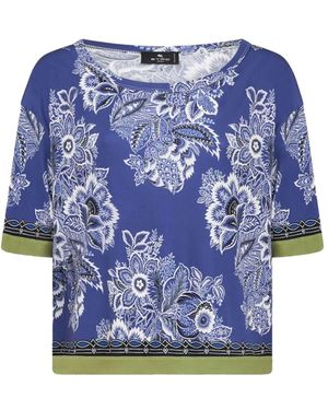 Etro Flower Blouse - Blue