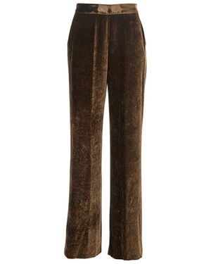 Etro Pants With High Waist And Wide Leg - Brown
