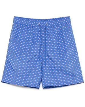 Paul & Shark Printed Swim Shorts - Blue