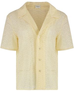 Saint Laurent Muslin Pajama Set - White