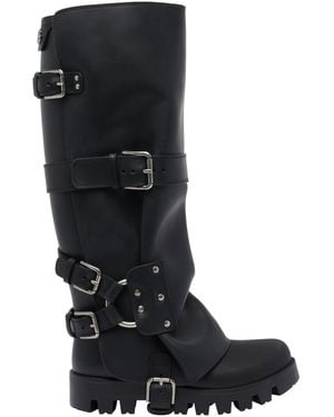 Dolce & Gabbana Dolce&Gabbana Buckle Boots - Black