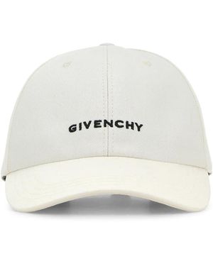 Givenchy Curved Cap W/Logo - White
