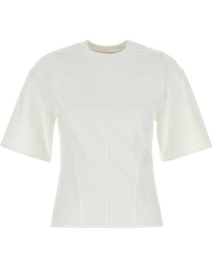 Tシャツ・カットソー ALEXANDER MCQUEEN Women Tops 781403QZALT0900 White WMNS) Alexander McQueen Logo T-Shirt 'White Black' 781403