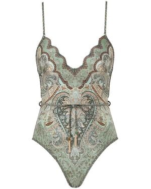 Zimmermann "wonderlust" Swimsuit - Green