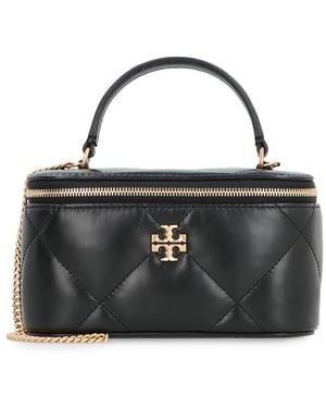 Tory Burch Kira Diamond Quilted Jewelry Box - Black