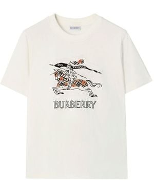 Burberry Ekd Cotton T-Shirt - White