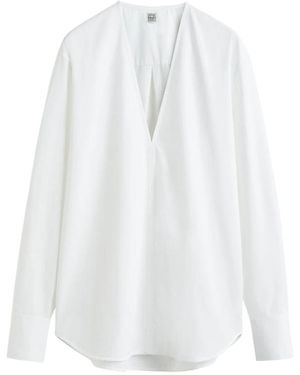 TOTEME V-Neck Shirt - White