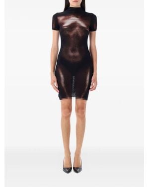 Jean Paul Gaultier Mini Dress Mesh Body Dust - Black