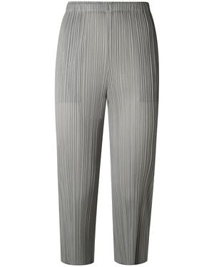 Pleats Please Issey Miyake Basics Trousers - Grey