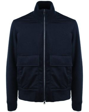 Paul & Shark Wool And Cashmere Hybrid Blouson - Blue