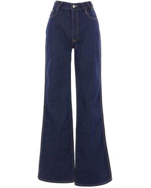 デニム・ジーパン VIVIENNE WESTWOOD Woman Jeans Blue 1902002BW0162 Ray 5 Pocket Jeans in VW-GRID-BLUE | Vivienne Westwood®