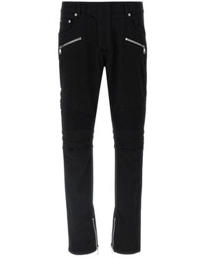Balmain 'Biker' Denim Jeans - Black