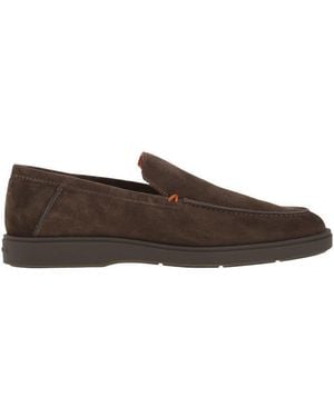 Santoni Suede Moccasin - Brown