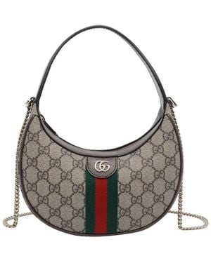 Gucci Small Ophidia Shoulder Bag - Grey