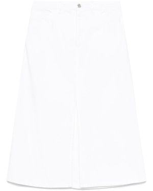 A.P.C. Georgia Denim Midi Skirt - White