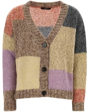 Weekend by Maxmara Acrylic Blend Camera Cardigan - Brown