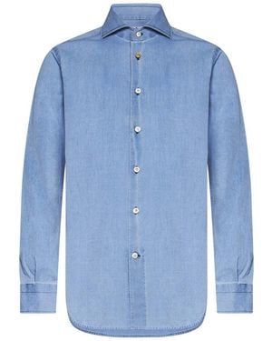 Kiton Tailored Fit Shirt - Blue