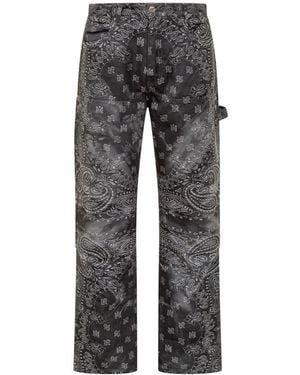 Amiri Tie Dye Bandana Thrasher Skinny Jean in Blue for Men Amiri Tie Dye Bandana Thrasher Skinny Jean in Blue for Men