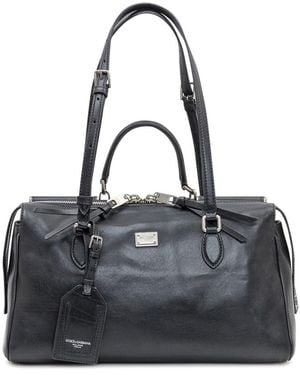 Dolce & Gabbana Leather Shoulder Bag - Black