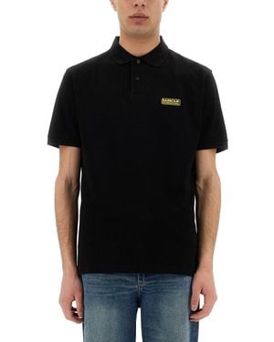 Barbour "Essential" Polo Shirt - Black