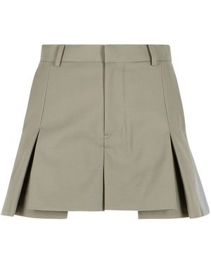 Sacai Polyester Blend Miniskirt - Green