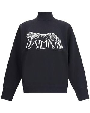 Balmain Sweatshirts - Blue