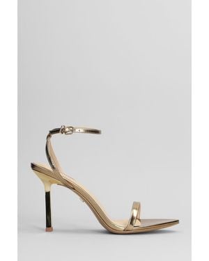 Lola Cruz Summer Heel 95 Sandals - Metallic