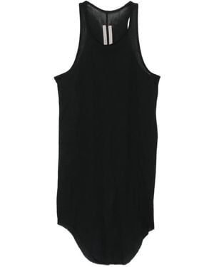 Rick Owens Curved Hem Top - Black