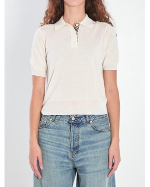 Burberry Wool Polo Shirt - Blue