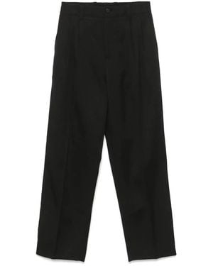 Golden Goose "Golden" Slacks Jogging Light Dry Wool Gabardine - Black