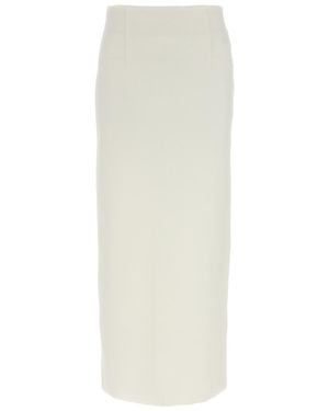 AURALEE Double Face Knit Skirt - White