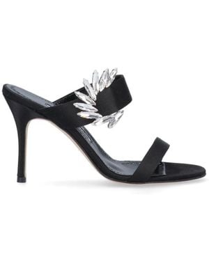 Manolo Blahnik Chivela" Sandals - Black