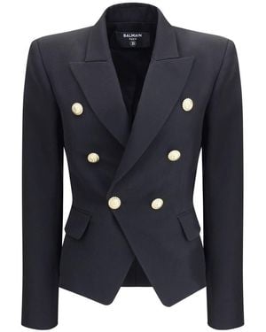 Balmain Jackets - Blue