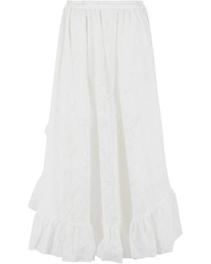 Zimmermann 'Daylight' Long Skirt - White