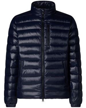 Save The Duck Nylon Hooded Puffer Jacket - Blue