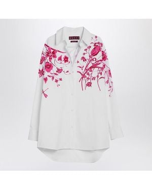 Gucci Shirt With Fuchsia Print - White