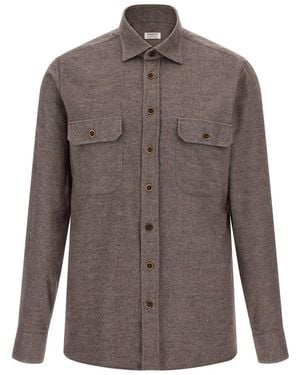 Borriello Flannel Shirt - Brown
