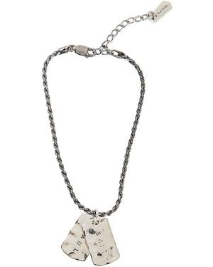 Paul Smith Bracelet Double Tag Accessories - White