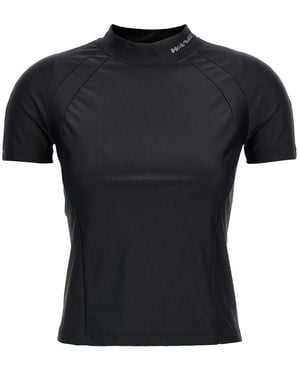 T By Alexander Wang 'Rashguard' Top - Black