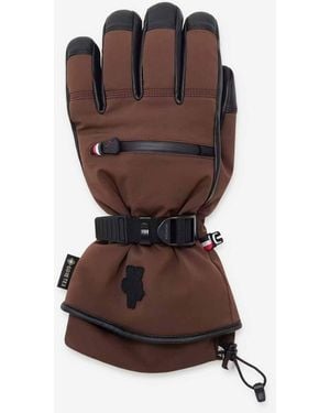 Moncler Leather Gloves - Brown
