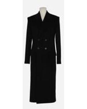 Saint Laurent Button Closure Coat - Black